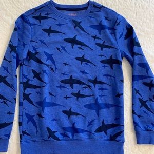 Gently used Cat & Jack blue shark sweatshirt